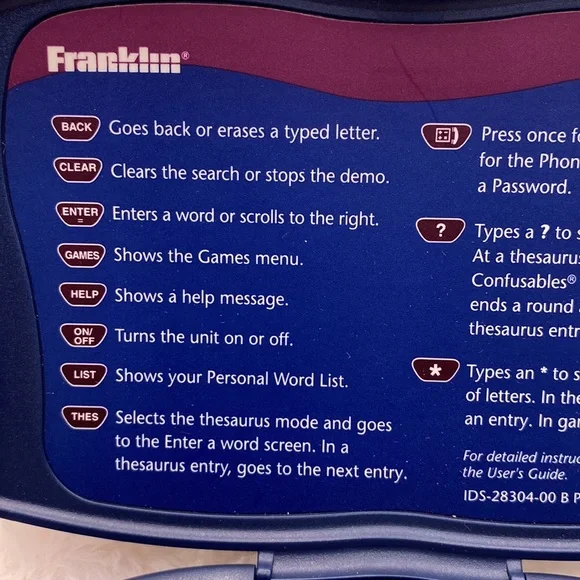 Franklin Spelling Ace, Model SA-206 With ThesaurusMode - Picture 7 of 8